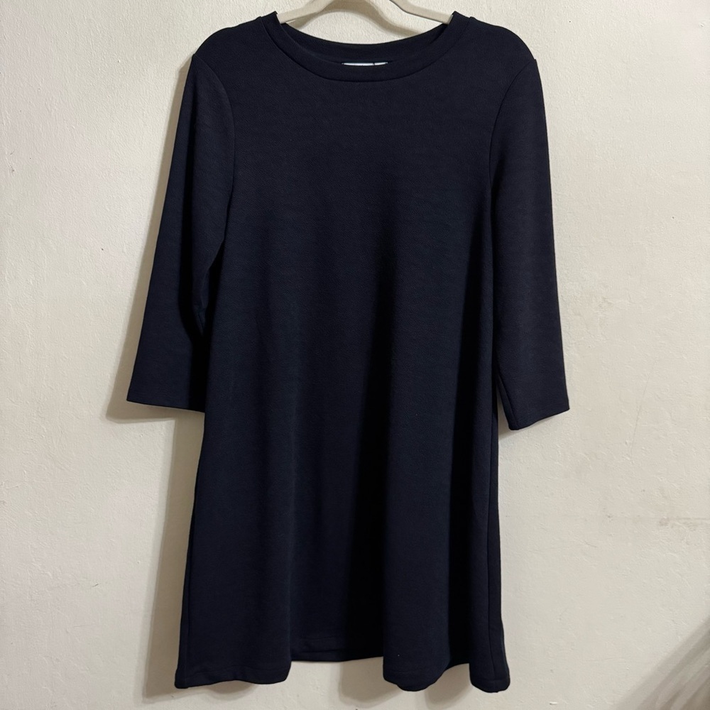 MANGO Navy midi Dress size L New with tag - Picture 2 of 5